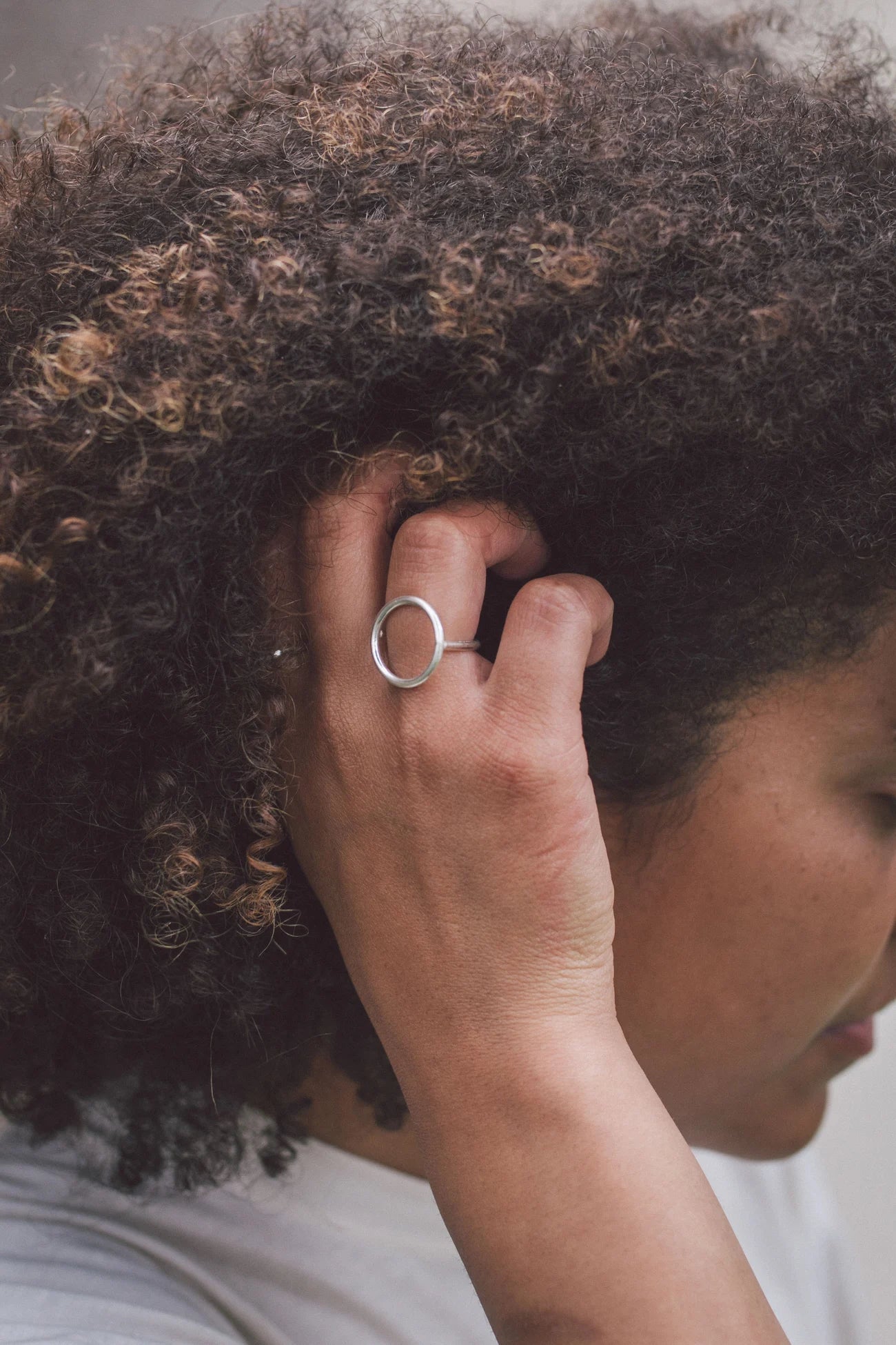 Minimal O | Brass Top Ring